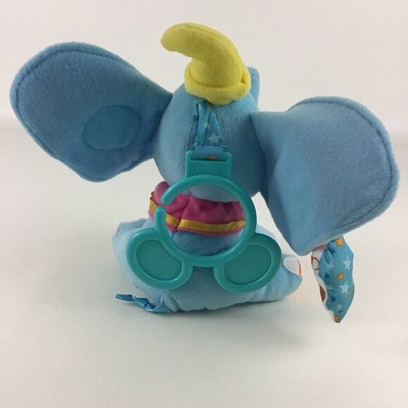 Disney Baby Dumbo Activity Plush Chime Toy Rattle Crinkle Teether Elephant - Picture 3 of 6